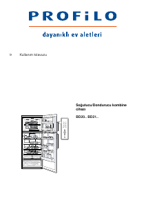 Kullanım kılavuzu Profilo BD2076WEAN Donduruculu buzdolabı