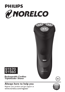 Bruksanvisning Philips-Norelco S1560 Rakapparat
