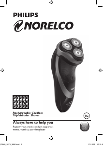 Bruksanvisning Philips-Norelco S3560 Rakapparat