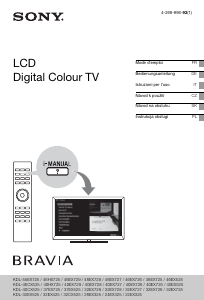 Manuál Sony Bravia KDL-32CX525 LCD televize