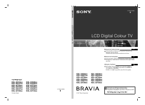 Manual de uso Sony Bravia KDL-32D2600 Televisor de LCD