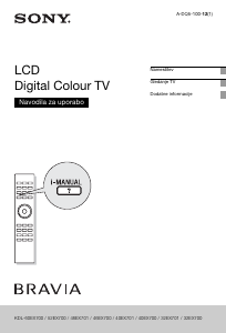 Priročnik Sony Bravia KDL-32EX501 LCD-televizor