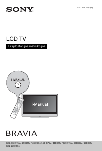 Vadovas Sony Bravia KDL-32EX655 Skystakristalis televizorius