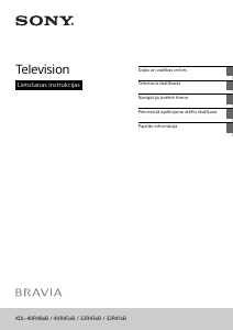 Rokasgrāmata Sony Bravia KDL-32R430B Šķidro kristālu televizors