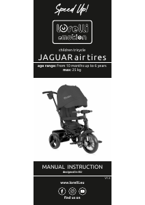 Mode d’emploi Lorelli Jaguar Tricycle