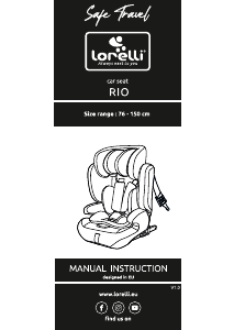 Használati útmutató Lorelli Rio Autósülés