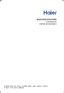 Manual Haier HW105-B14959S8U1 Washing Machine