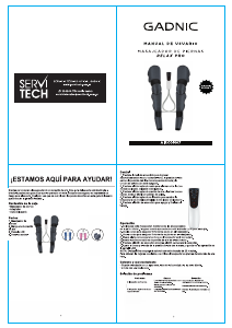 Manual de uso Gadnic AIRCOM07 Masajeador