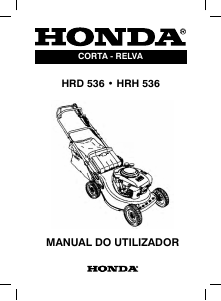 Manual Honda HRH536 Corta-relvas