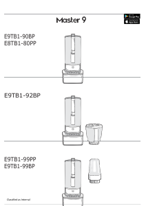 Manual Electrolux E8TB1-80PP Master 9 Liquidificadora
