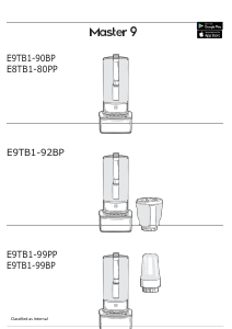 Návod Electrolux E9TB1-99BP Master 9 Mixér