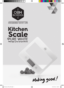 Handleiding OBH Nordica 9836 Pure White Keukenweegschaal