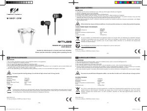 Manual de uso Muse M-105 CFW Auriculares