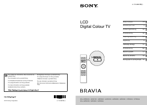 Bruksanvisning Sony Bravia KDL-37EX504 LCD TV