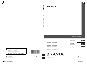Bruksanvisning Sony Bravia KDL-37S4000 LCD-TV