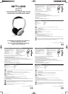 Bedienungsanleitung Muse M-210 CFK Kopfhörer
