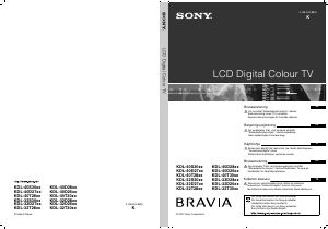 Bruksanvisning Sony Bravia KDL-40D2710 LCD TV
