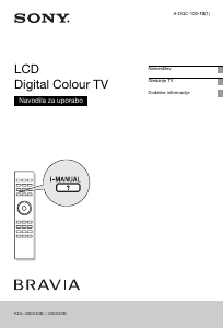 Priročnik Sony Bravia KDL-40EX40B LCD-televizor