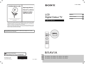 Kullanım kılavuzu Sony Bravia KDL-40EX403 LCD televizyon