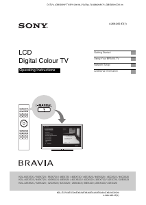 Manual Sony Bravia KDL-40EX523 LCD Television
