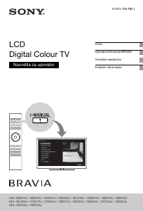 Priročnik Sony Bravia KDL-40EX723 LCD-televizor