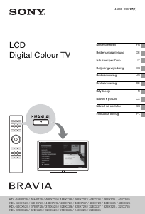 Bruksanvisning Sony Bravia KDL-40EX725 LCD TV