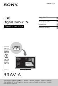 Manual Sony Bravia KDL-40HX720 LCD Television