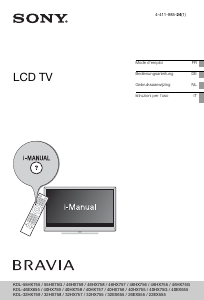 Handleiding Sony Bravia KDL-40HX755 LCD televisie