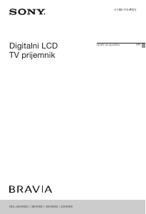 Priručnik Sony Bravia KDL-40HX800 LCD televizor