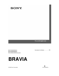 Manual Sony Bravia KDL-40L4000 Televizor LCD