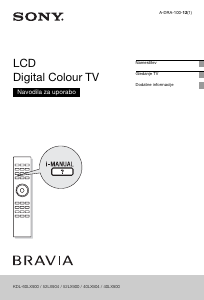 Priročnik Sony Bravia KDL-40LX900 LCD-televizor