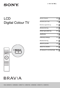 Bruksanvisning Sony Bravia KDL-40NX715 LCD-TV