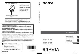 Manuale Sony Bravia KDL-40P5600 LCD televisore