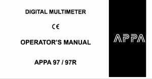 Handleiding APPA 97 Multimeter