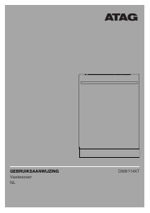 Manual ATAG DW8114XT Dishwasher