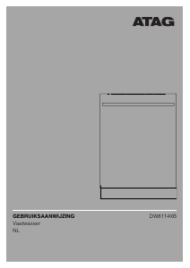 Manual ATAG DW8114XB Dishwasher