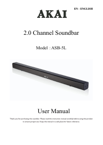 Handleiding Akai ASB-5L Luidspreker