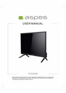 Manual Aspes ATV24SM LED Television