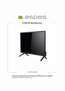 Handleiding Aspes ATV24SM LED televisie