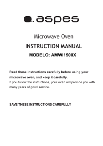 Handleiding Aspes AMWI1500X Magnetron