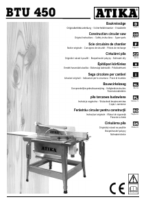 Instrukcja Atika BTU 450 Piła stołowa