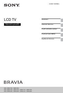 Manuál Sony Bravia KDL-40R473A LCD televize