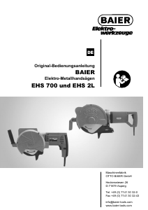 Bedienungsanleitung Baier EHS 700 Kreissäge