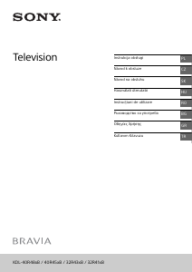 Manuál Sony Bravia KDL-40R485B LCD televize