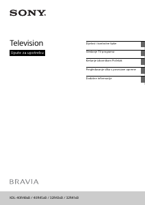 Priručnik Sony Bravia KDL-40R485B LCD televizor
