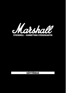 Käyttöohje Marshall Stockwell Kaiutin