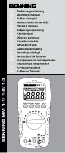 Bruksanvisning Benning MM 1-2 Multimeter