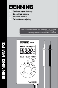 Εγχειρίδιο Benning MM P3 Πολύμετρο