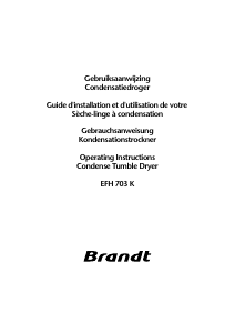 Handleiding Brandt EFH703K Wasdroger