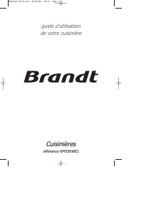 Mode d’emploi Brandt KM550WE1 Cuisinière